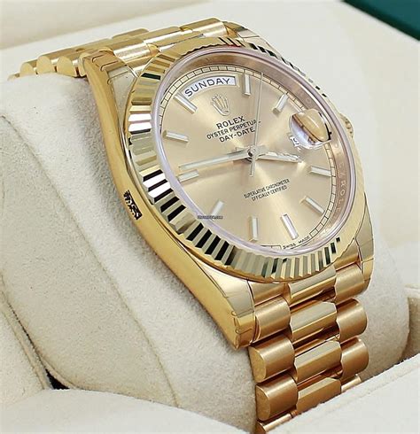 40mm gold presidential rolex|40mm bussdown rolex preowned.